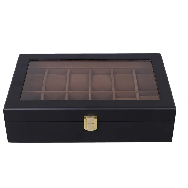 6/10/12 Slots Handmade Wooden Watch Box Display Box Packaging