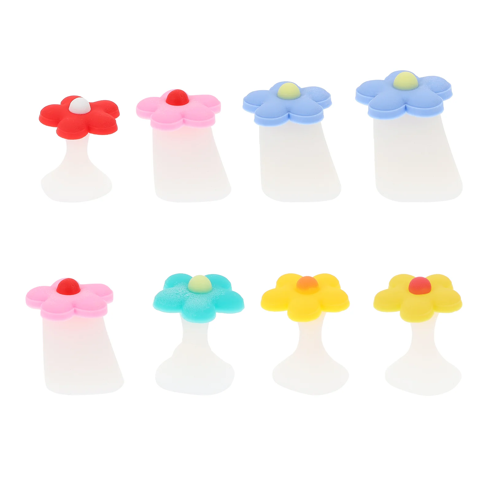 8 Pcs Toe Splitter Pedicure Foot Separator Separators for Nail Spreader Silicone Fingers Dividers Manicure Tools