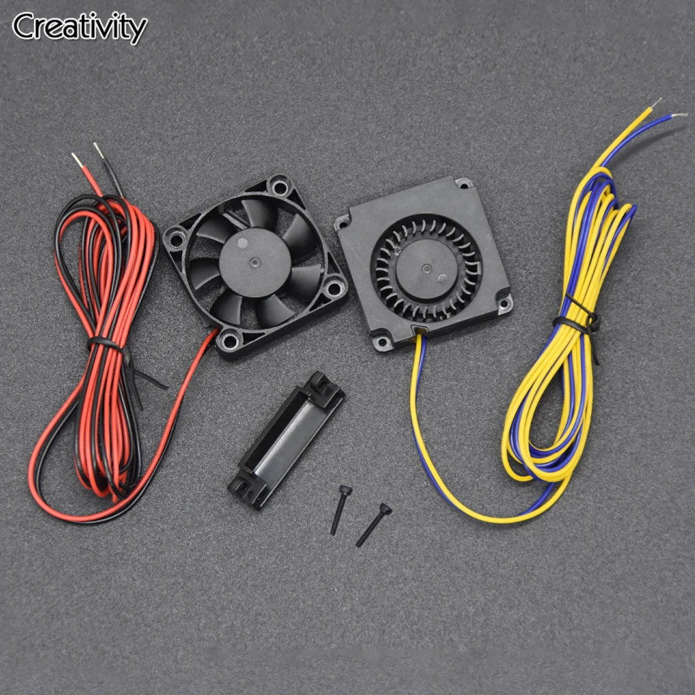 3D Printer Fan 4010 Fan 24v Black Plastic Extruder Cooling Fan For Ender3 V2 Ender3 / Ender3Pro CR10 3D Printer Accessories