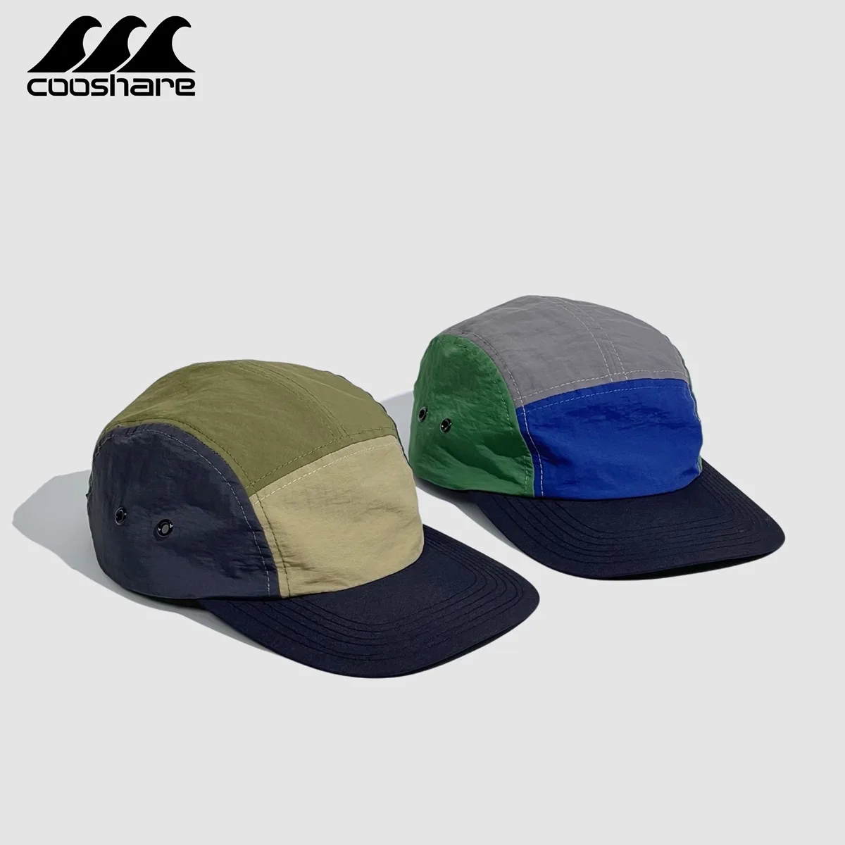 

Hat Quick-dry Waterproof Camping Cap Summer sun-shading five-piece Duck Tongue Cap Colour Blocking Street Outdoor Baseball Caps