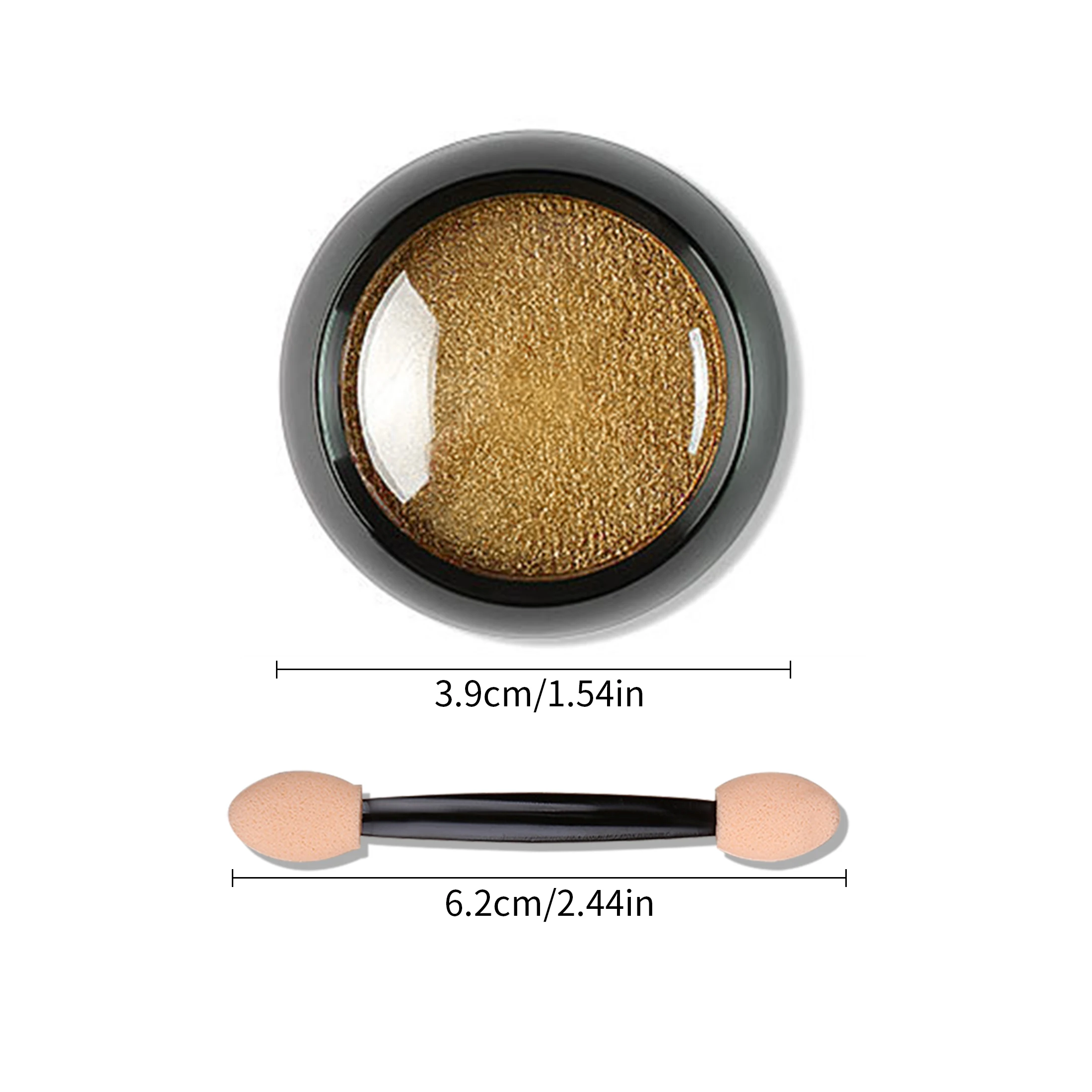 1pcs Magic Mirror Powder Gold Silver Chrome Nail Glitter Metallic Rubbing Dust Gel Polish Pigment Shinning Metal Manicure Decor