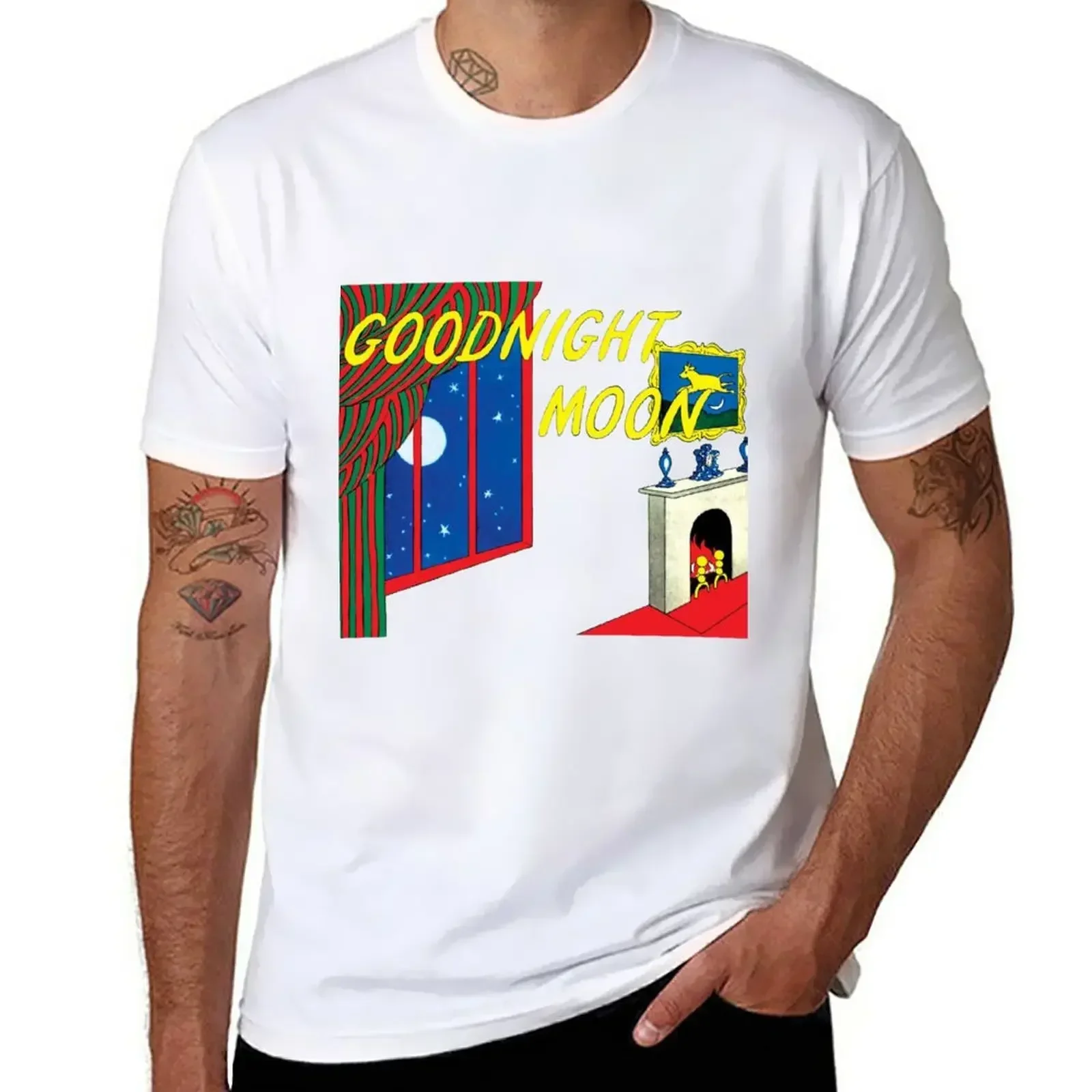 

goodnight moon T-Shirt tops quick drying mens tall t shirts