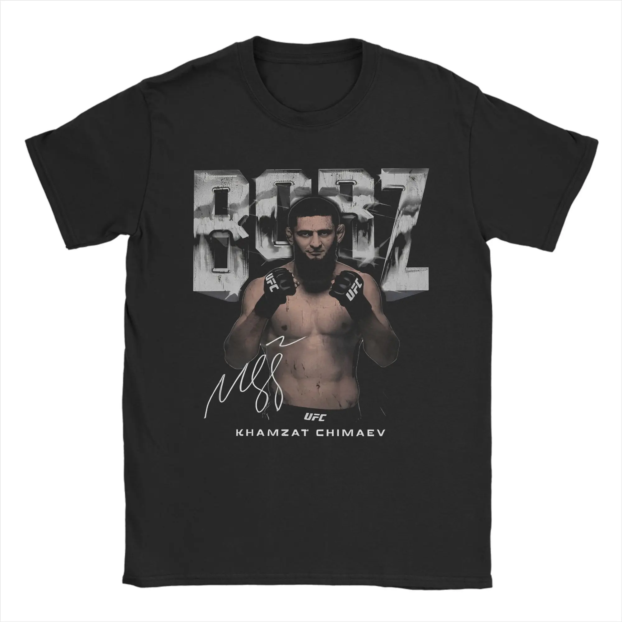 레슬링 Khamzat Chimaev Borz Wrestlers Merch 유니섹스 T 셔츠 퓨어 코튼 티 패션 T 셔츠 의류