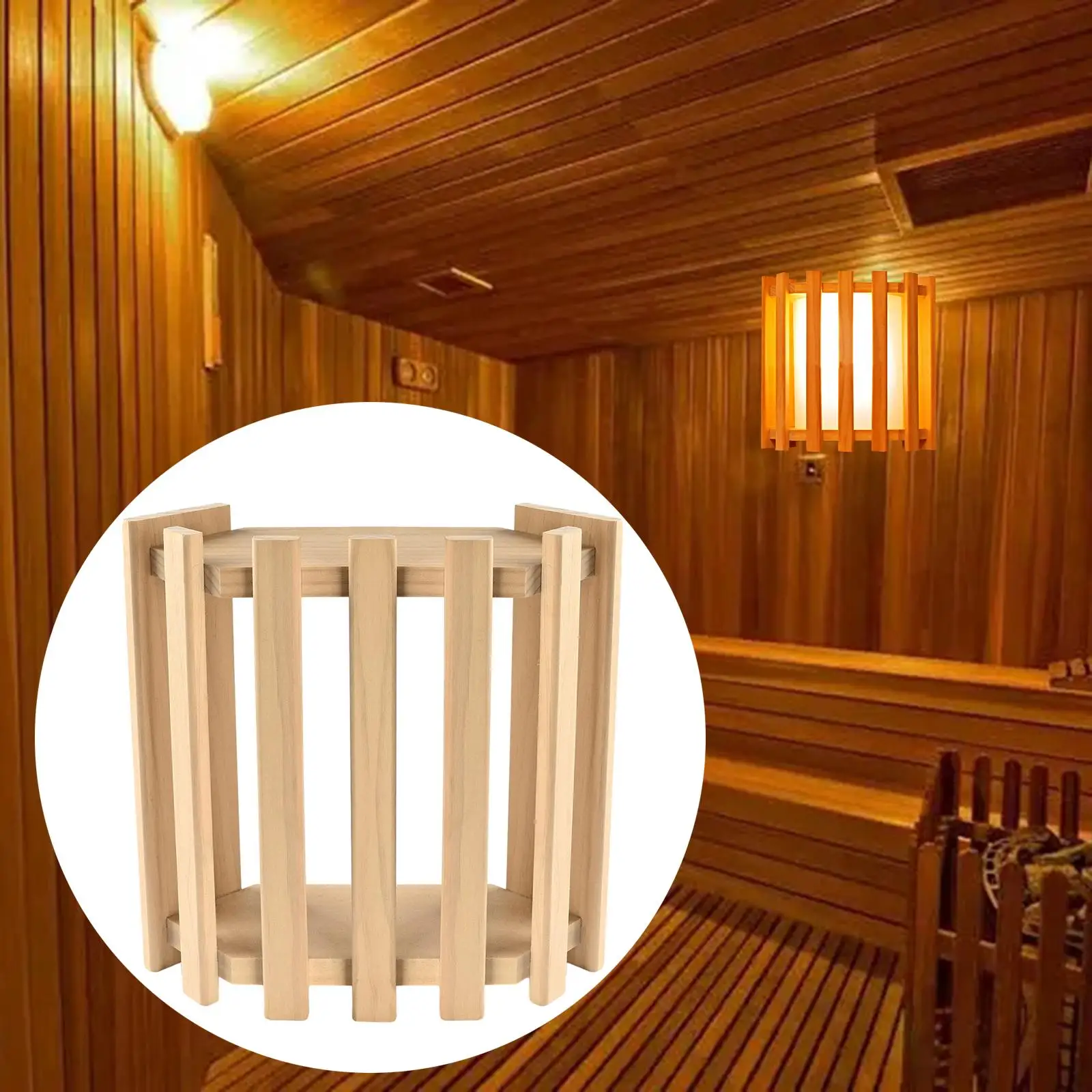 Steam Room Lampshade Cover Practical Protection Tool Sauna Light Lamp Shade for