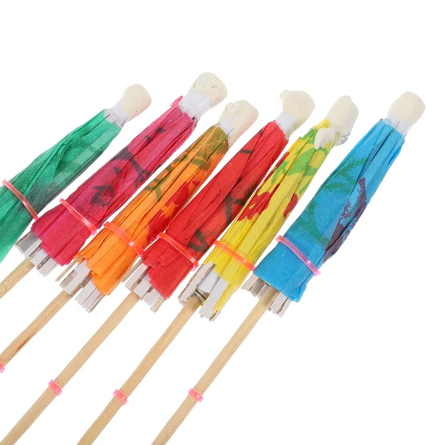 100 Dcs Kézi Dekoráció Ital Napernyők Cupcake Dísz Koktél Esernyők Hawaii Parazolok Fagylalt Esernyő Jel - Image 6