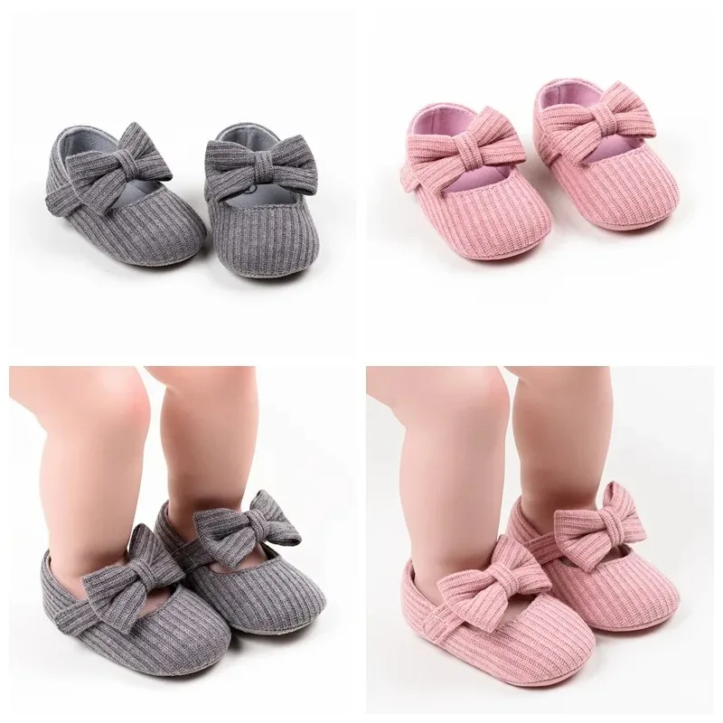 Baby Girl Soft Sole Shoes Infant Toddler Knitted Cute Shoes Little Girl Newborns First Walkers One Year Old Baby Girl Shoes