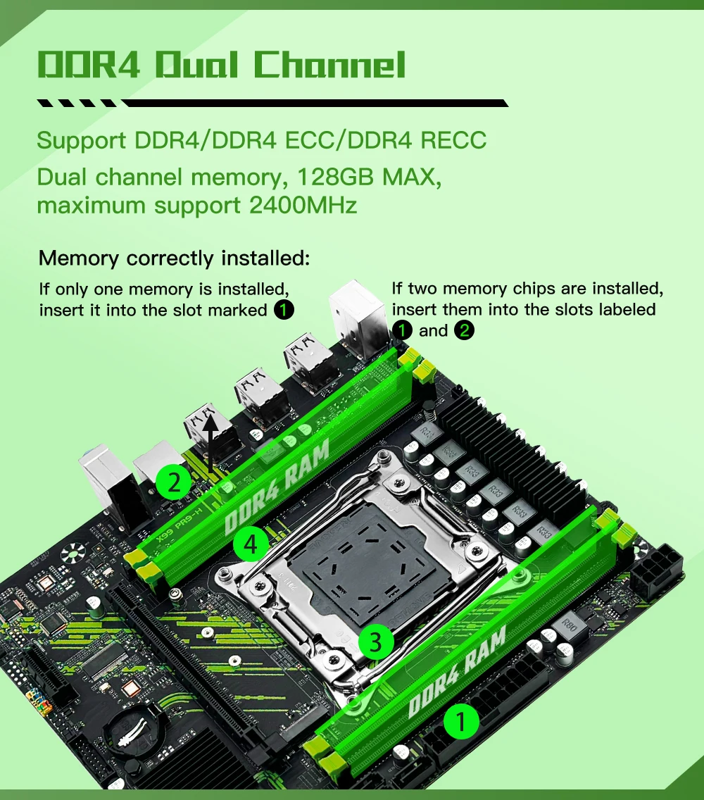 Kit scheda madre X99 PR9 LGA 2011-3 Set CPU Xeon E5