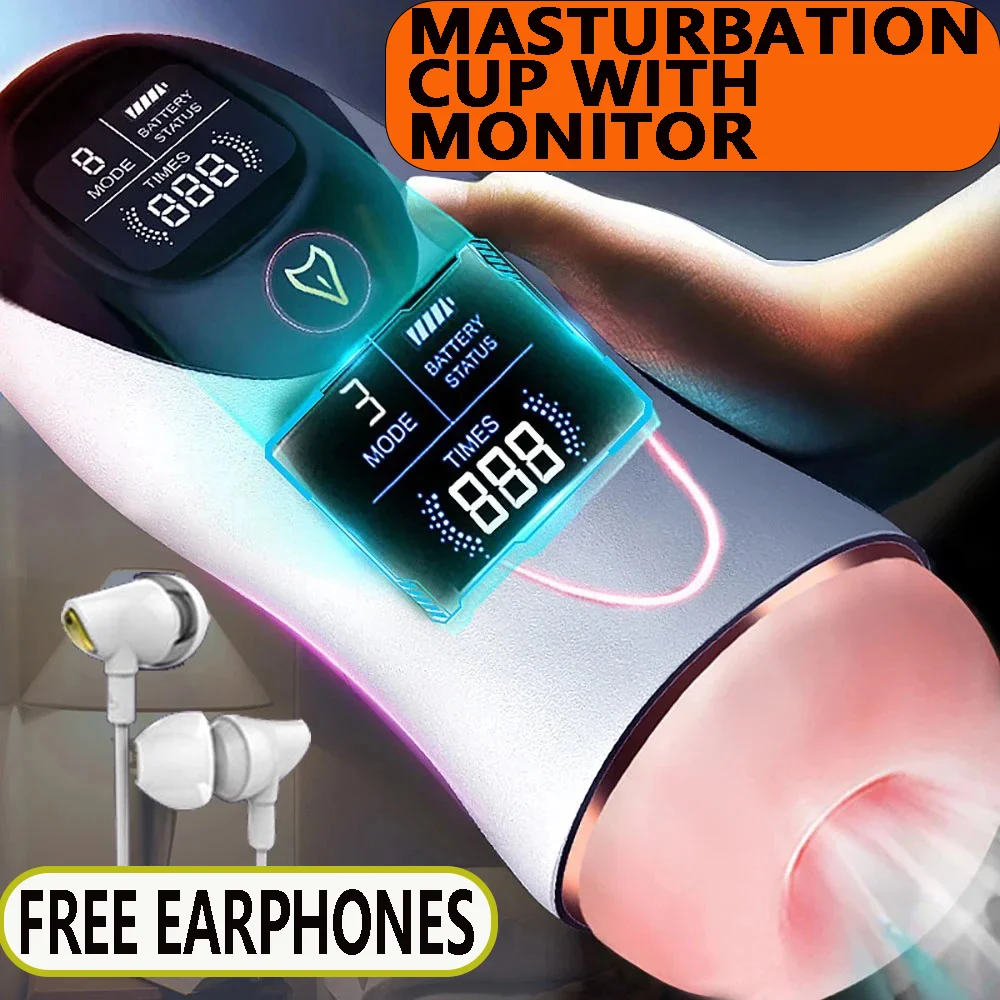 

Male Masturbator Tongue Licking Pronunciation Count Masturbation Cup Real Vagina Pocket Pussy Blowjob Vibrator Sex Toys For Men