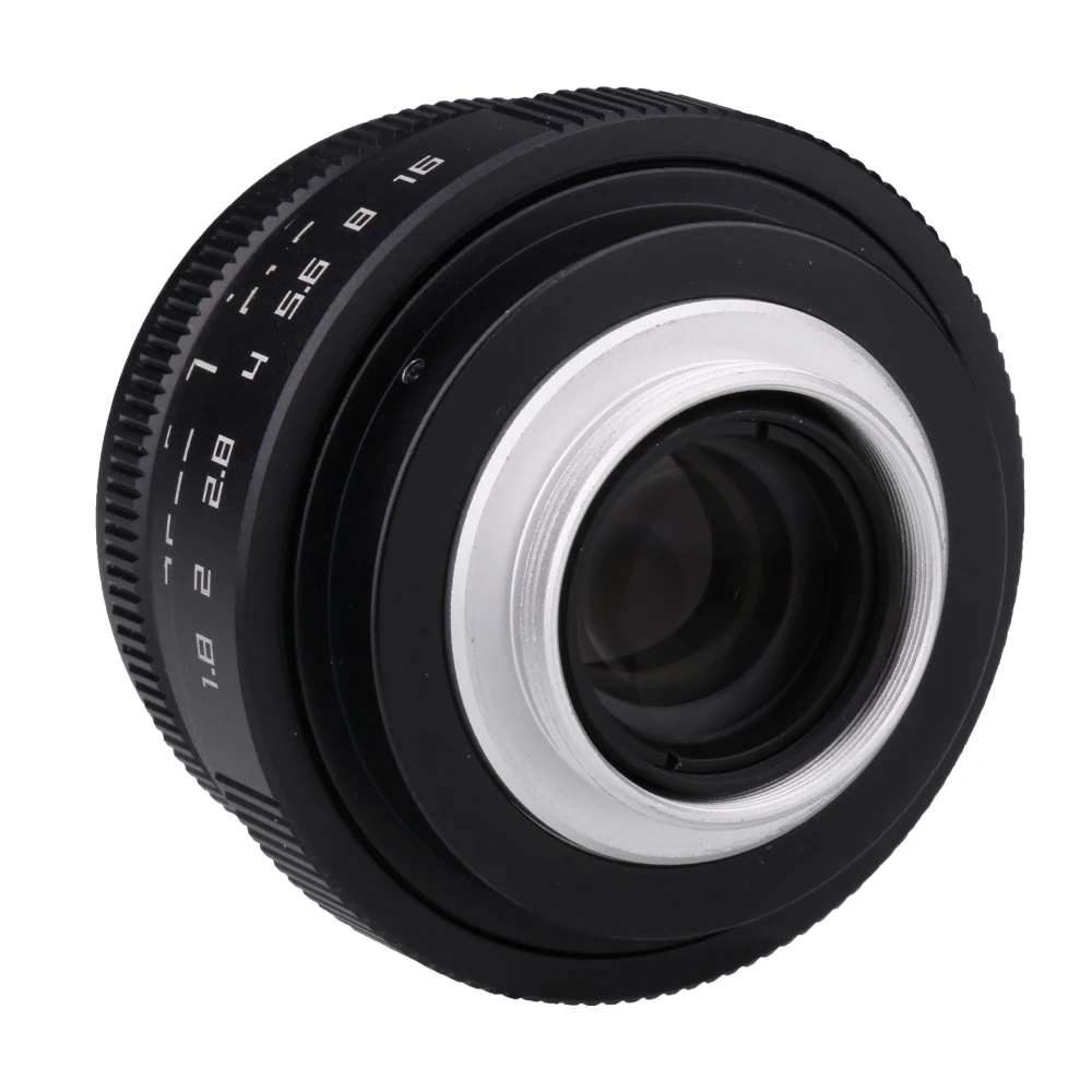 Rishespeed-c-マウント光学レンズ,広角,25mm, f1.8,ミニcctv,Nikon