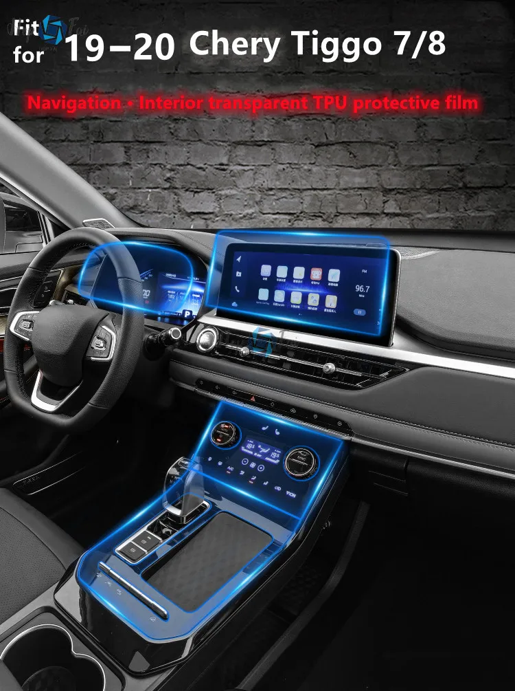 

Gear Dashboard Gps Navigation Screen Film Clear TPU Protective Sticker For Chery Tiggo 7 7pro 8 2019 2020 2021 Anti-scratch