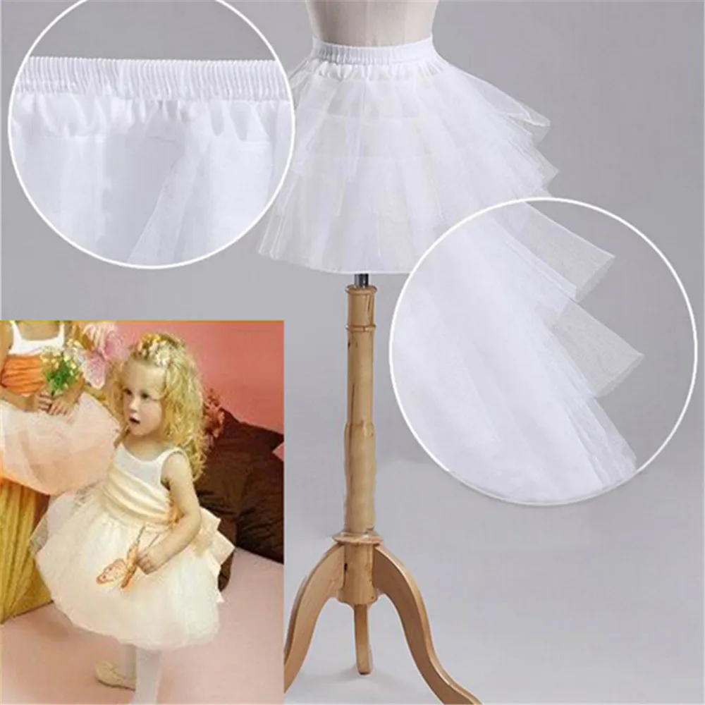 Flower Girl Underskirt Cosplay Party Short Dress Lolita Ballet Tutu