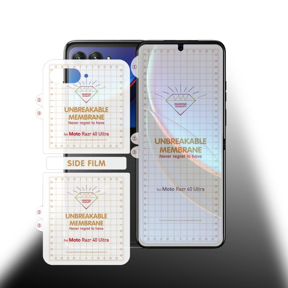 Soft AG Matte Flexible Full Screen Protector with Ultra HD Glossy Finish - Hydrogel Protective TPU Film