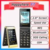 Happyhere F7 dock 2.8" Dual Screen cell phone Dual SIM One-key Call FM Camera Recorder flip Mobile Phones Russian Keyboard 1