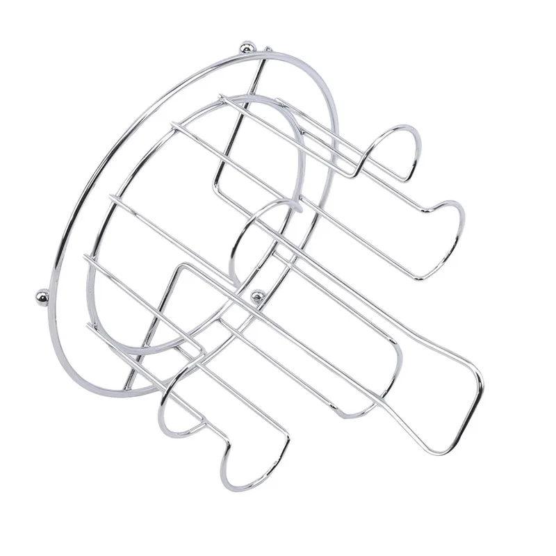 Metal Glass Cup Storage Rack For Water Mug Draining Drying Organizer Drain Holder Stand Useful Home Kitchen Supply 3