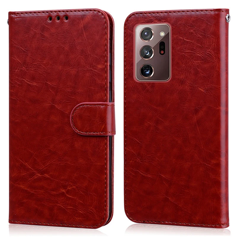 For Samsung Galaxy Note 20 Ultra Case Leather Flip Wallet Case on For Samsung Note 20 Case Note20 Ultra Flip Stand Phone Cover 5