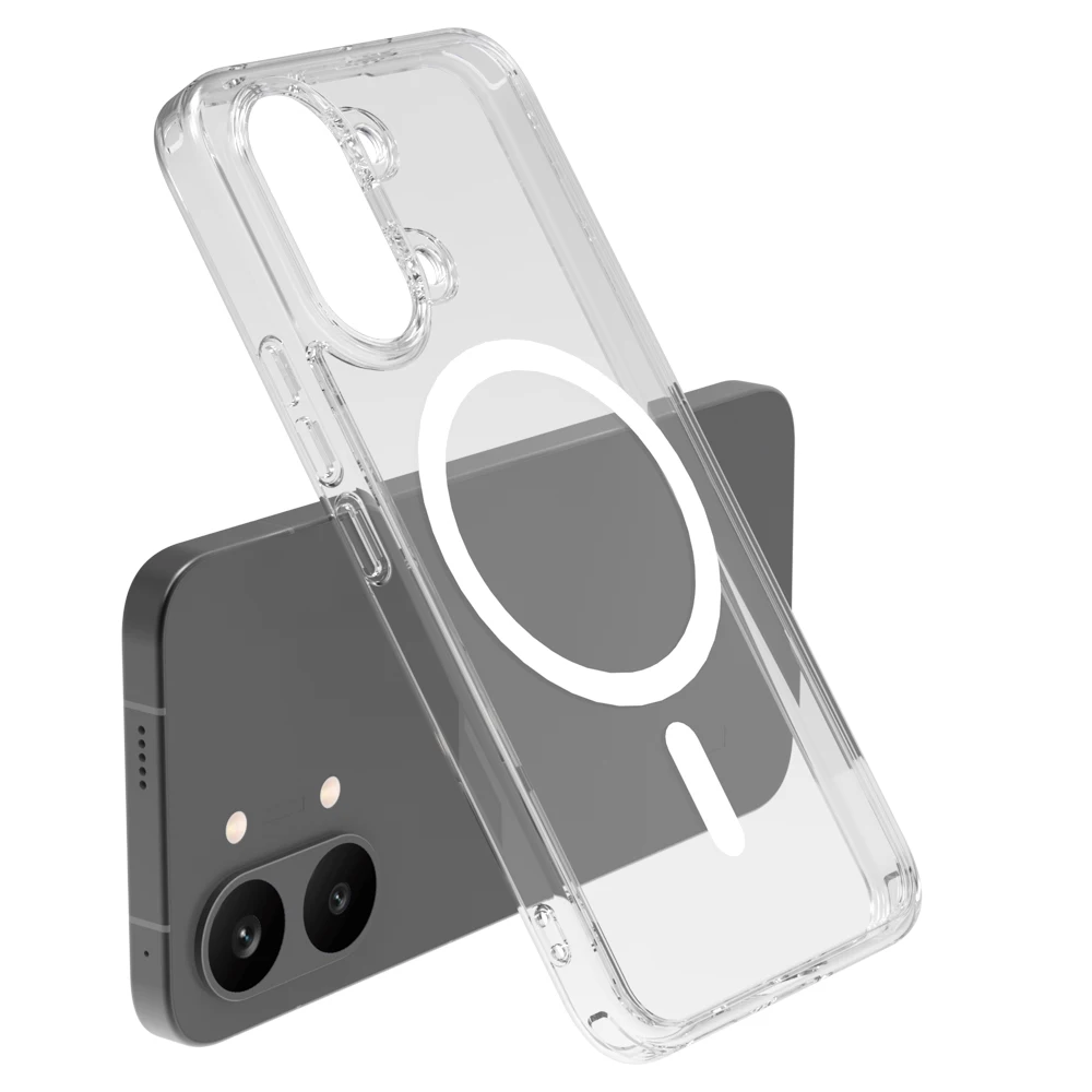 Magnetic Crystal Clear Anti-Scratch Ultra-Thin Case - PC+TPU Transparent Cover