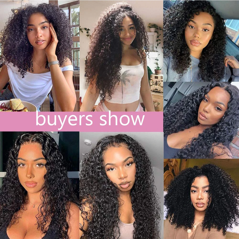 Bliss Brazilian Hair Weave Curly 3 Bundles Mongolian Curl Human Hair Bundles 8-28 Inch Water Deep Wave Bundle Remy Extensions
