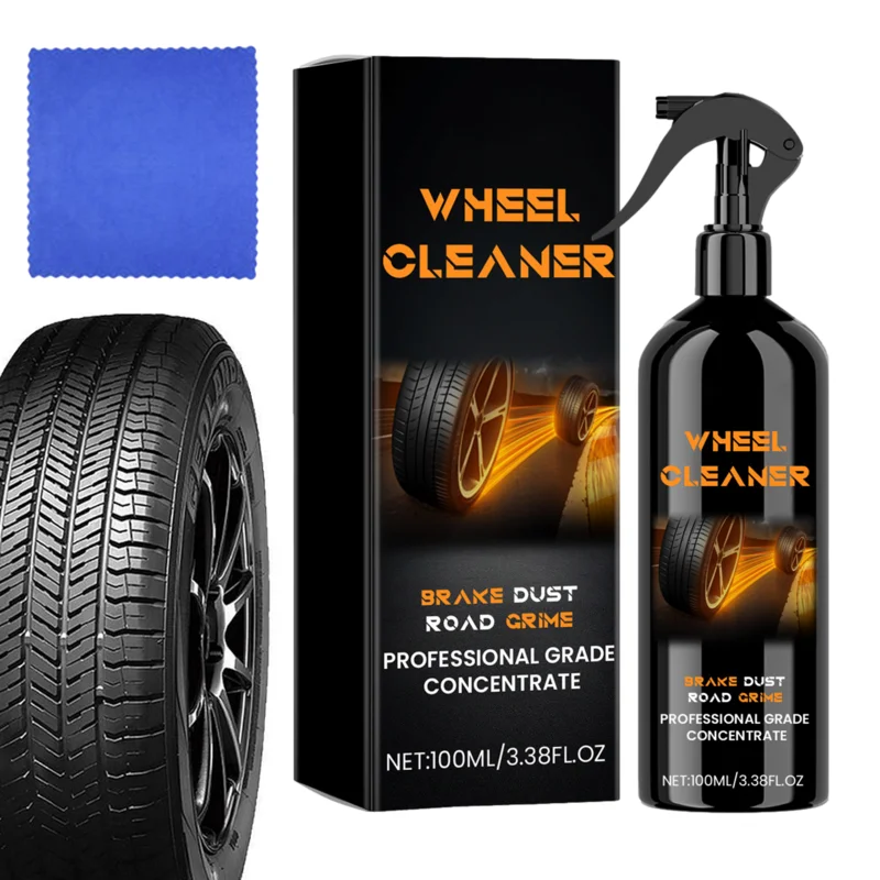 

Car Tire Cleaner Spray PH Balanced Formulated Auto Wheel Dust Remover Liquid Deep Cleaning Tire Detailing Liquid Car Maintenance
