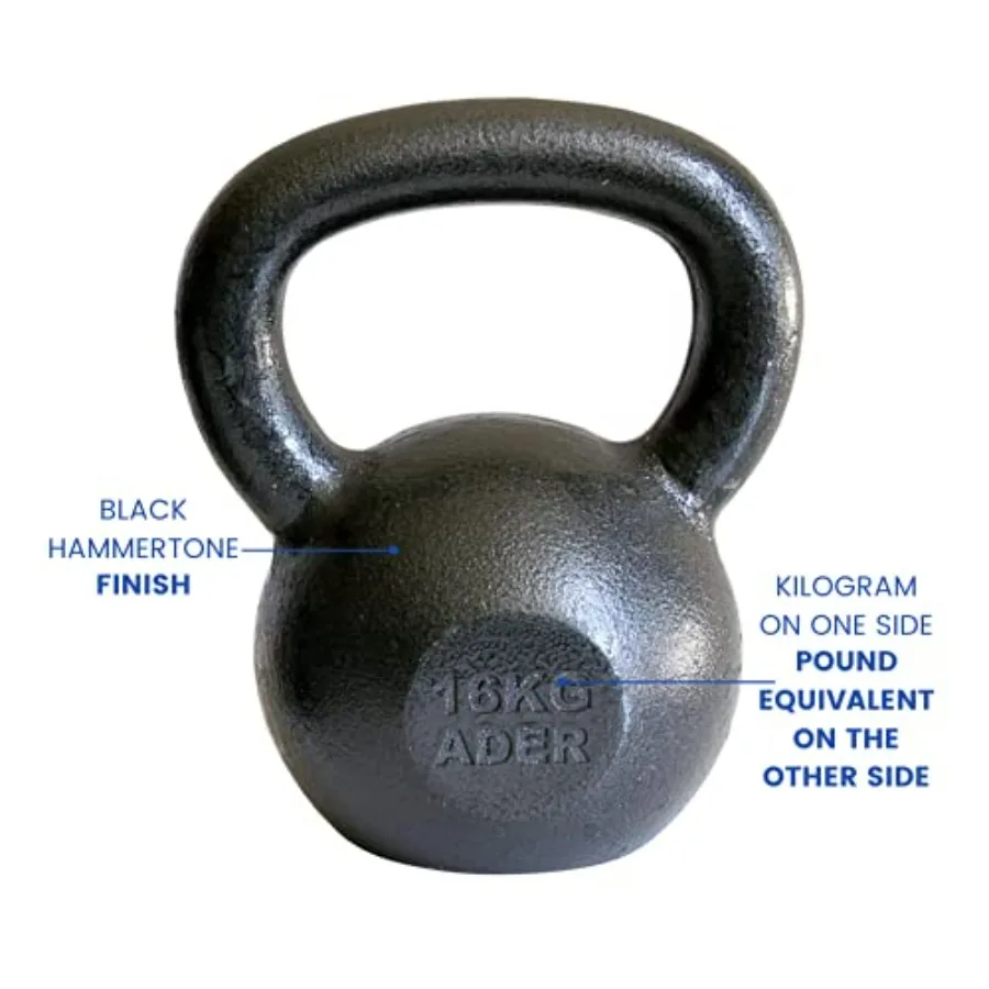 12, 16 Kg Premier Kettlebell Set- (26lb 35lb) w/FREE DVD