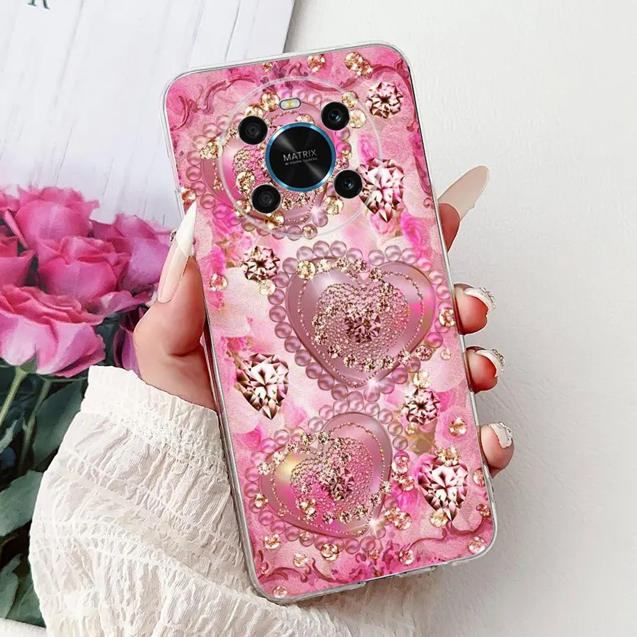 Fashion Love Heart Soft Silicone Phone Case Cover