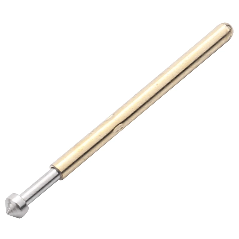 100Pcs P75-E2 스프링 테스트 프로브 포고 핀 1.3Mm 원추형 헤드 1.0Mm 골무