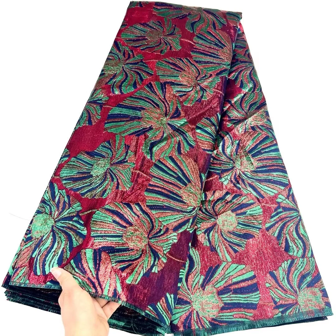 

Latest African Lace Fabric 2023 High Quality Organza Lace Fabric for Wedding Dress Nigerian Brocade Jacquard Fabric VMH5575