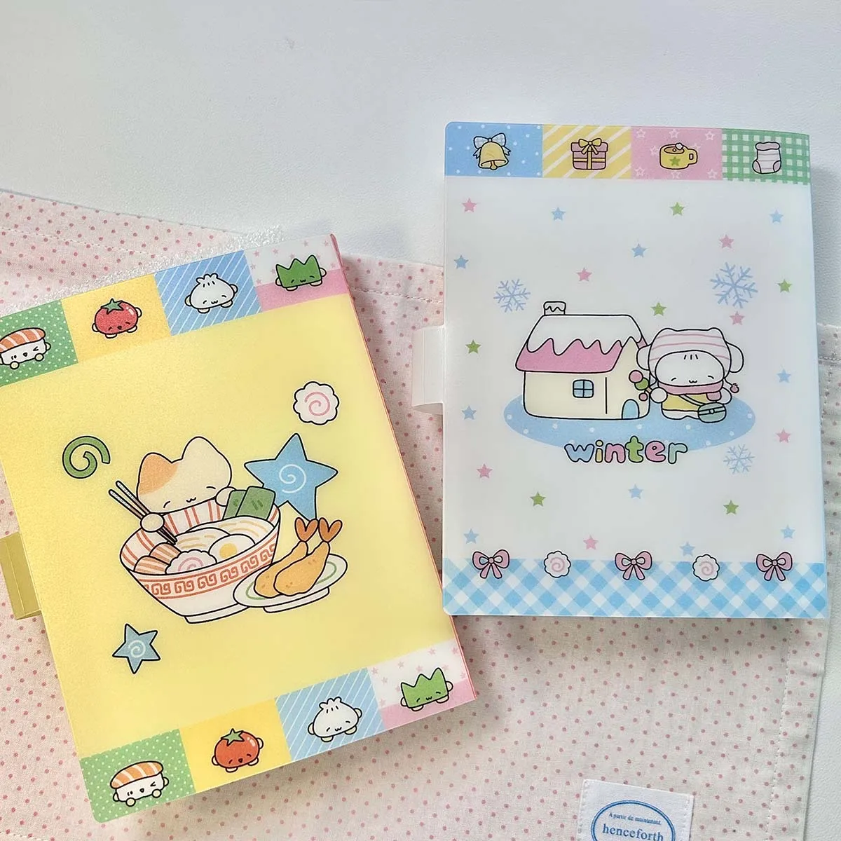 WAKAWAKA Kawaii Panda Theme Storage Album A6 Stitched Folder Cute Sticker Storage 40 Pages for Scrapbooking Material stickers scrapbooking supplies scrapbooking paper