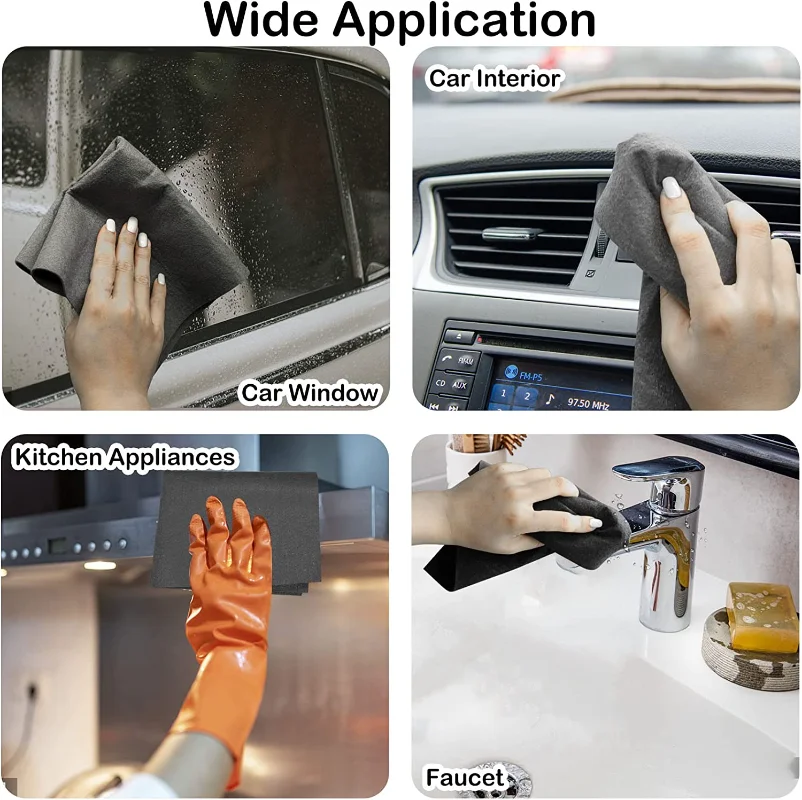 Lingettes magiques pour le nettoyage des vitres, 6 pièces, chiffons de  nettoyage pour vitres épaisses, miroir, maison, voiture, serviette de  nettoyage efficace - AliExpress