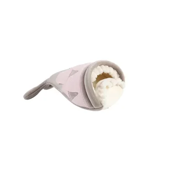 Cute Hamster Nest Guinea Pig Hammock House Winter Warm Cotton Cage Short Plush Big Mouth Fish Shape Small Pet Supplies 2