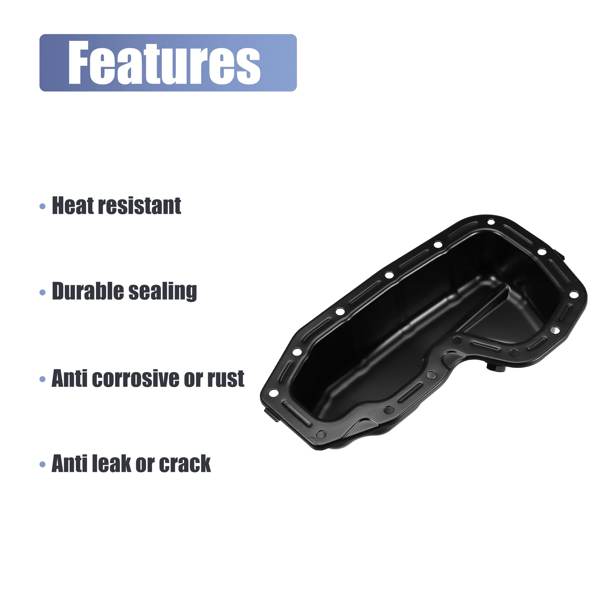 X Autohaux Engine Oil Pan No.5184407AF for Dodge Durango 2011- Jeep Grand Cherokee 2011- Ram 1500 Classic