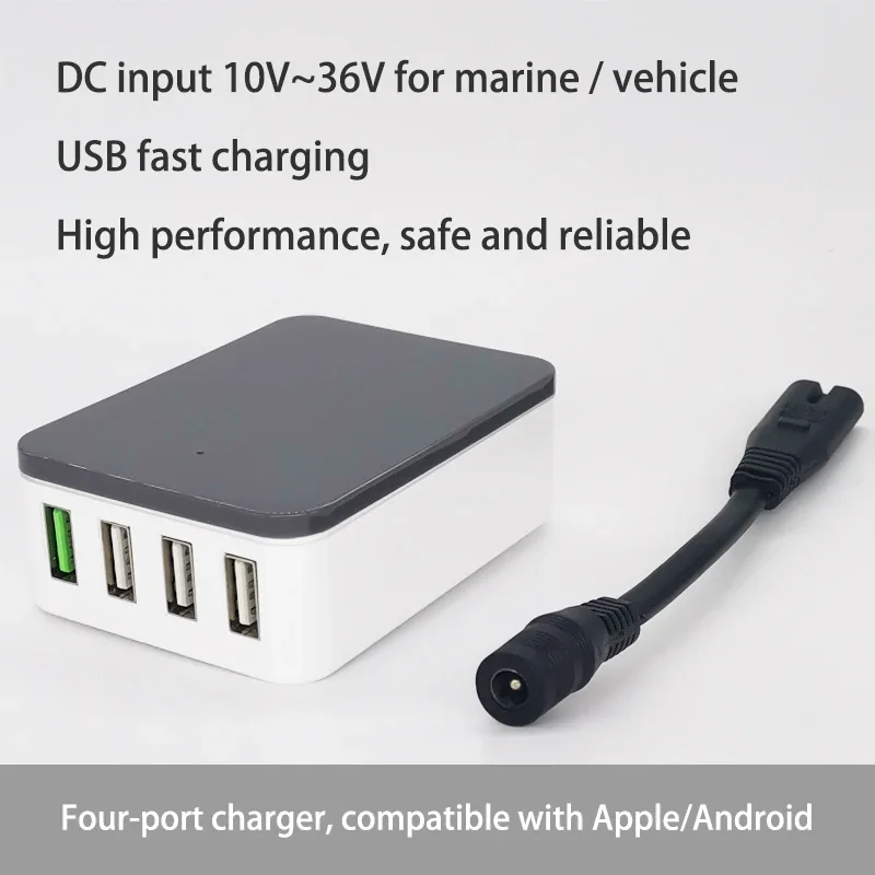 DC DC Power supply 12V 24V 36V To 5V USB QC2.0 3.0 Quick charger for Car Boat Charging