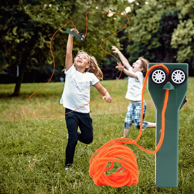 Hot ZipString Rope Launcher Propeller Toys Cute Cat String Controller Rope Flying Funny Party Electric Toy For Kids Xmas Gifts 1