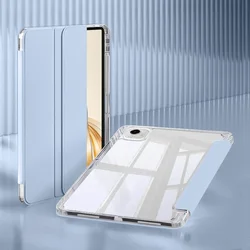 Clear Acrylic Tablet Case with Pencil Holder for Honor Pad X9a 11.5 (Sky blue)