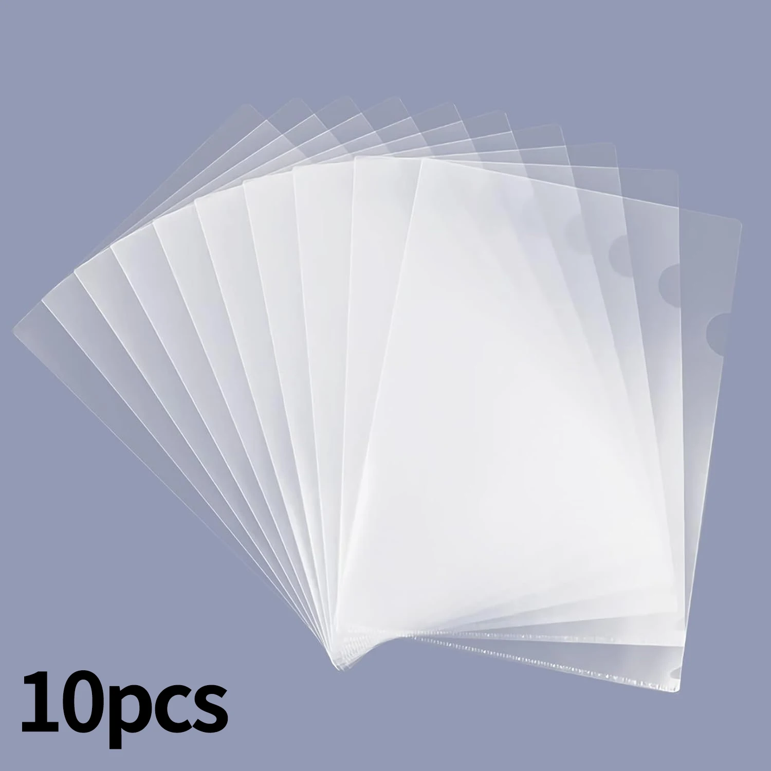 10-100 Adet L Tipi Plastik Şeffaf Kağıt Kılıfları Koruyucu Özgeçmiş Dosya Ceket Klasörleri Organizatör Şeffaf, Mektup/A4 Boyutu