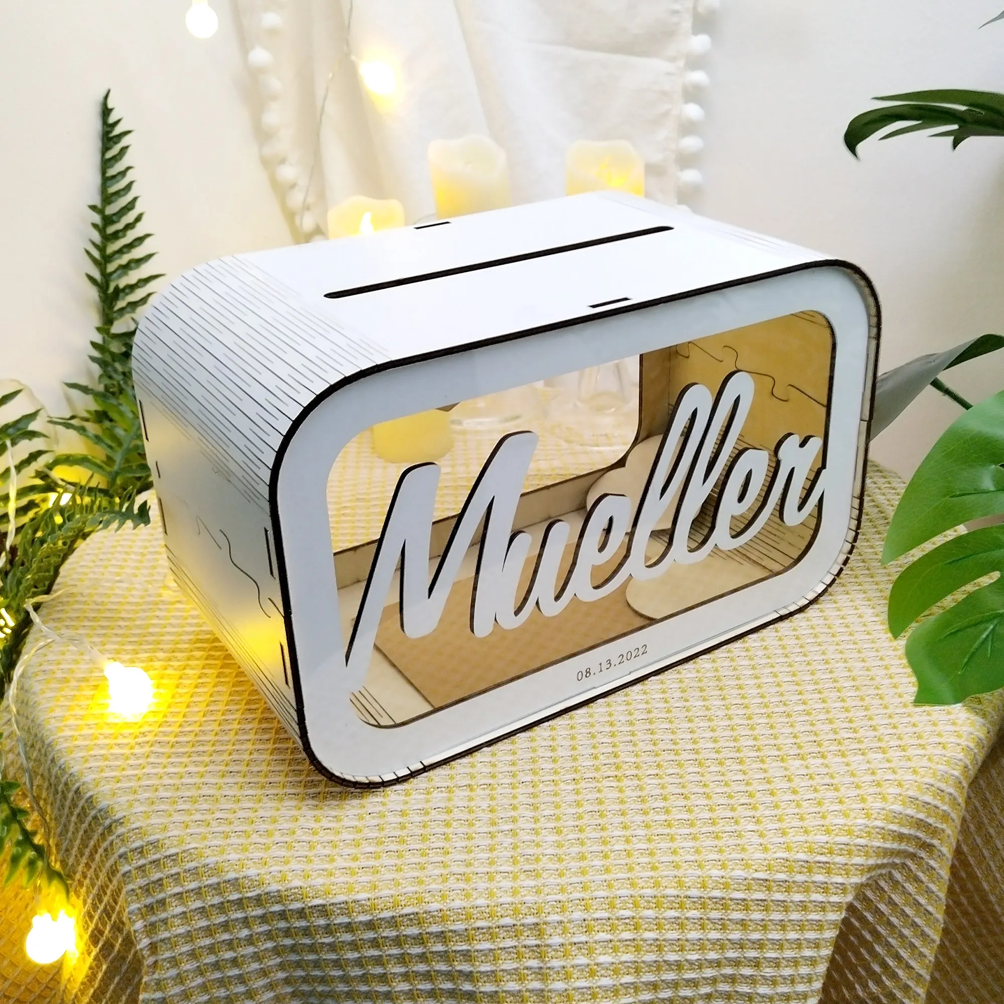 Wedding Card Box Envelope Keepsake Box for Guests Money Wedding Gifts Rustic Decor Wooden gift card boxes