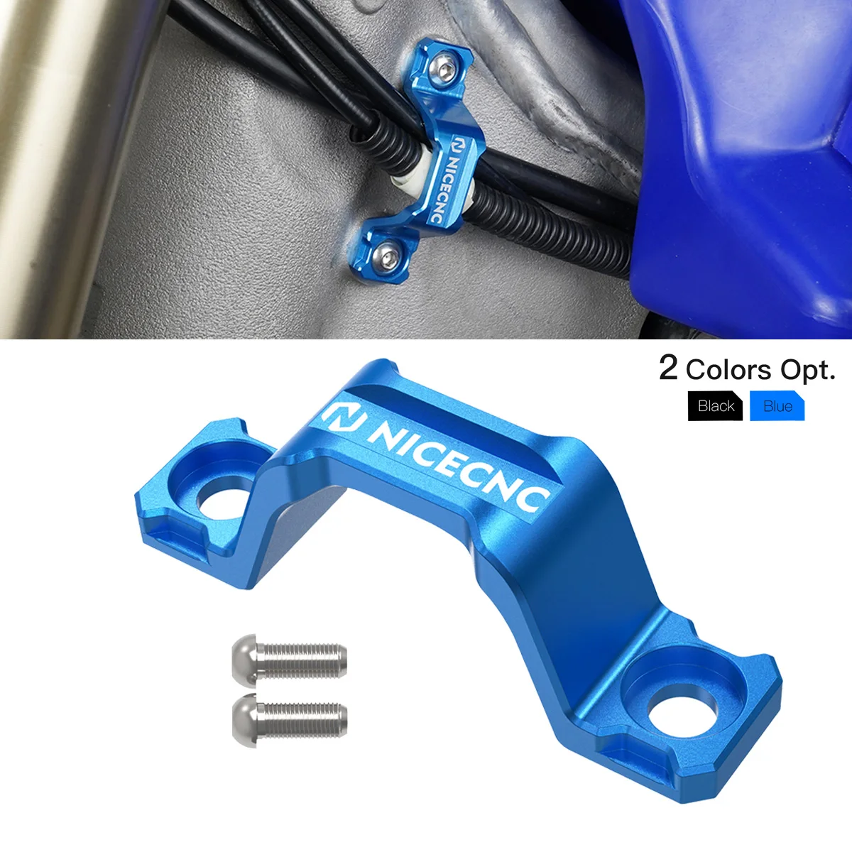 

NiceCNC Wire Harness Clamp For Yamaha YZ 125 250 X YZ125 YZ250 2005-2022 YZ125X YZ250X 2016-22 Clutch Guide Bracket Clamp Holder
