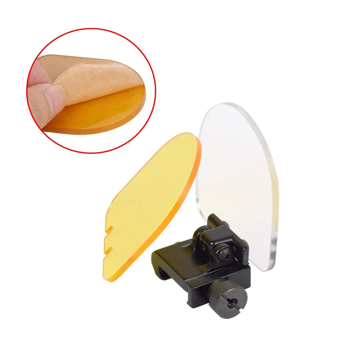 Tactical Flip Up Scope Mount Transparent Bulletproof Lens Protector Cover Airsoft Riflescope Hunting Red Dot Sight Accessories
