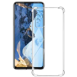Clear Shockproof Silicone Soft Phone Cover - Transparent Protective Case for Tecno Pova 2 (Shockproof)