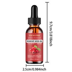Rose Essential Oil for Aromatherapy and Skin Care - 40/60ml (40ml)