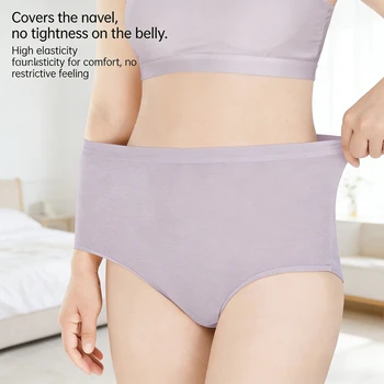 High Waist Disposable Cotton Underwear for Women Maternity Postpartum Recovery C Section Shorts 200kg Menstrual Period Briefs