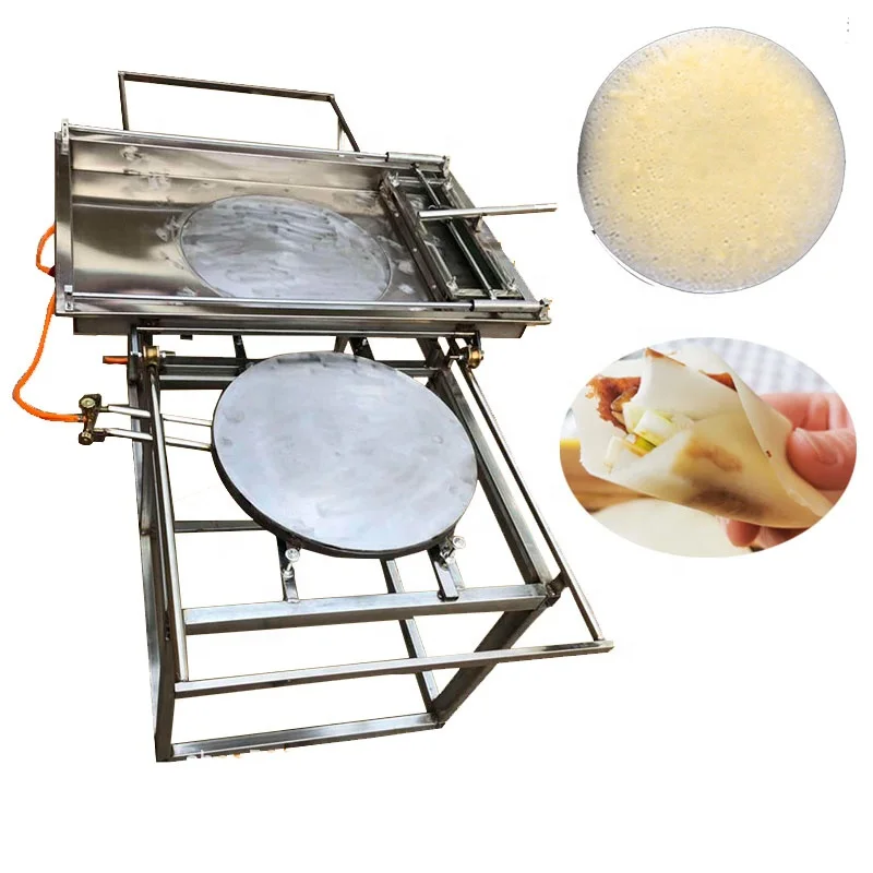 Hand Push Type Tortilla Bread Making Machine High Output Pita Bread Shaping Machine Thin Flat Pancake Maker For Sale Picture