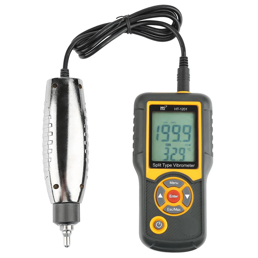 Digital Precision Split Type Vibration Meter Tester Acceleration Sensor Gauge Vibration Meter Digital Vibrometer