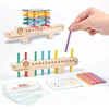 Montessori Color Matching Sensory Toys Wooden Balance Stick Fine Training Game Puzzle Toy For Boys Girls Birthday Christmas Gift 5