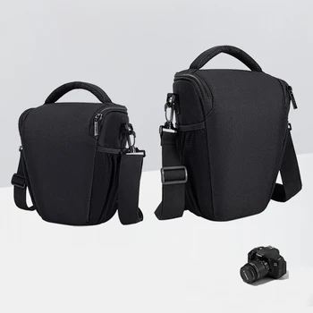 Borsa per Fotocamera Digitale DSLR, Borsa a Tracolla in Nylon, Borsa per Attrezzatura Fotografica, Custodia Triangolare per Fotocamere Micro Single Nikon, Canon, Sony
