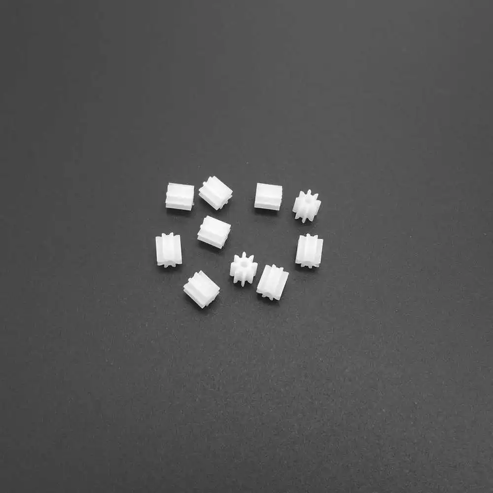 0.5M 8T 8 Teeth 1.5MM Plastic Spur Gear Pinion 0.5 Modulus T = 8 Bore Hole Aperture 1.5MM 1.45MM 0.5 Mod 81.5A 5MMX5MM 100Pcs/Lot