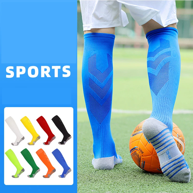 

Towel Bottom Football Socks Kids Sports Fast-drying Breathable High Knee Ankle Non-Slip Youth Soccer Training Pressure Stockings