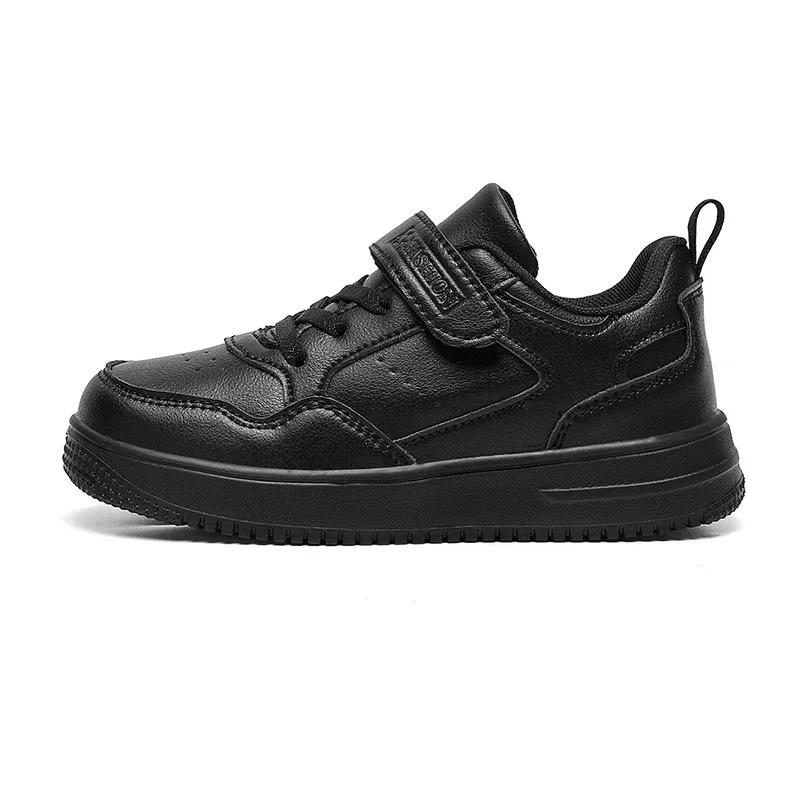 New Casual Leather Sneakers for Children Solid Color Fashion Skateboarding Shoes for Kids Comfortable Low Top Trainers Boys Sports Shoes Baby Shoes Kids Sneakers Kids Shoes Kids Sports Shoes