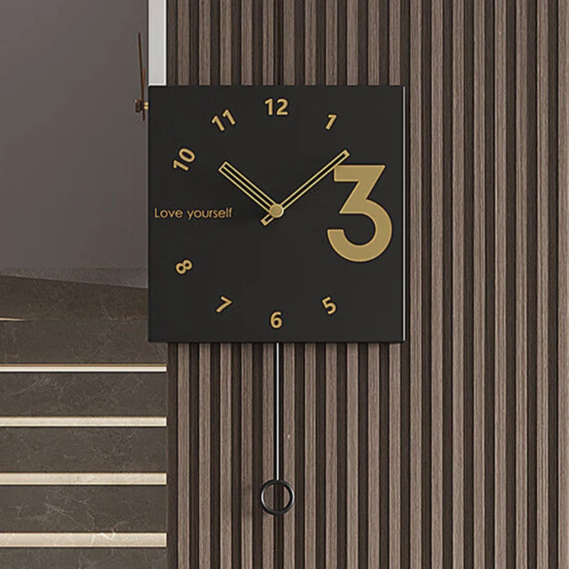 Description Picture 4 of itemLuxury Wall Clocks Elegant Nordic Interior Wall Adhesive Watch Unique Luminous Clocks Noiseless Living Room Clock Decoration