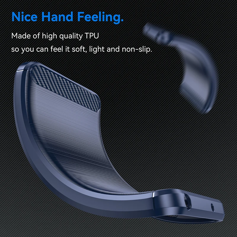 Premium Carbon Fiber Shockproof Silicone Protector Case - Luxury Design