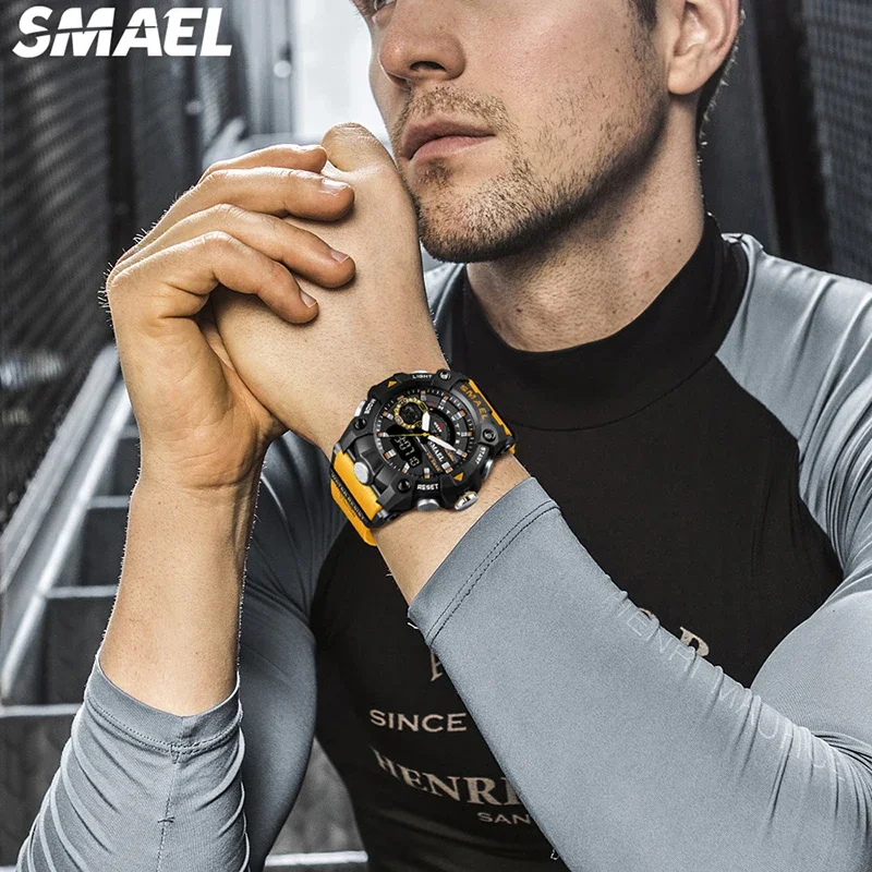 SMAEL 8040 Sports Waterproof Alarm Clock Multi functional Electronic Watch Fashion Electronic Watch Student Outdoor 6